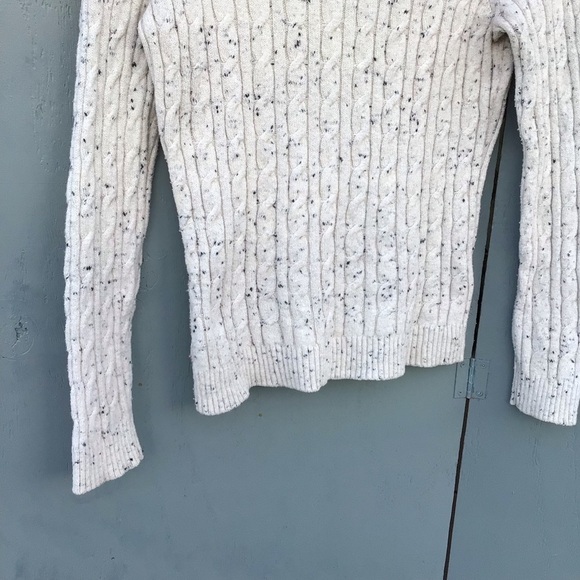 Charter Club Cream Crew Neck Sweater with Cable Knit - Picture 7 of 11